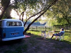 emplacement camping en bord de rivière Dordogne